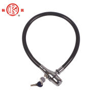 New high quality structure promotional steel and zinc alloy motorcycle alarm cable lock