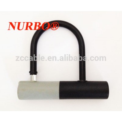 Nurbo SL314 mini D shape lock for bicycle small hardened shackle bike lock