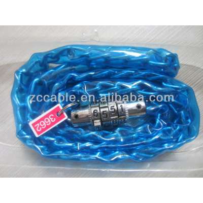 SL717 small combination chain bicycle lock