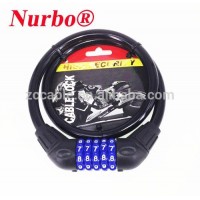 Keyless padlock retractable dail code password lock combination cable lock cable lock of bike lock Nurbo SL8520