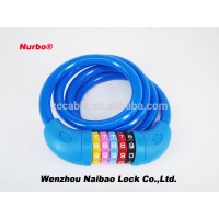 Keyless Anti-thief colorful bike lock combination lock , 5 digits lock mountain bicycle lock accessory Nurbo SL8612